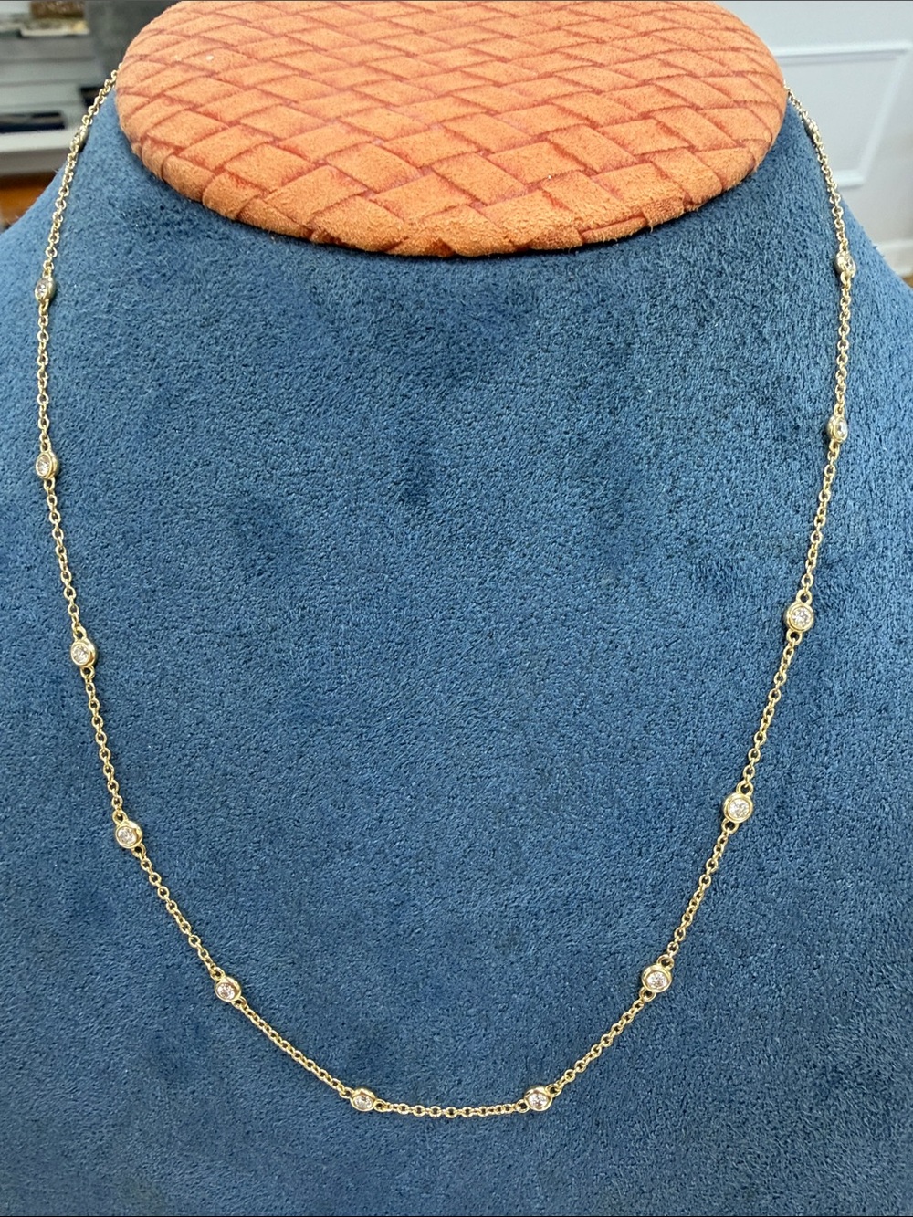 14KT Diamond By the Yard Necklace